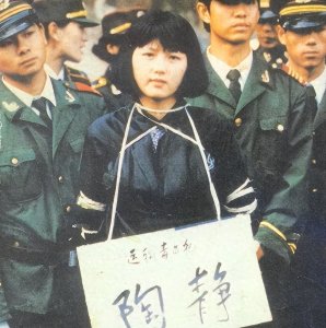 ​1991年，陶静被执行死刑，临刑前说:取出避孕环，走的干净点