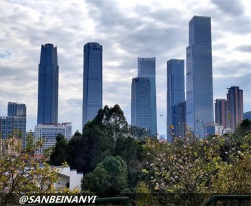 ​中国面向东盟的核心城市—南宁！CBD核心区，5座摩天楼引领天际线