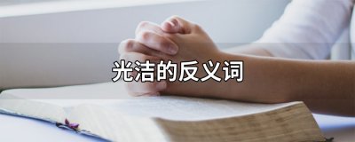 ​光洁的反义词