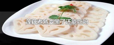 ​莲藕煮熟变黑了还能吃吗图片 莲藕煮后发黑了还能吃吗