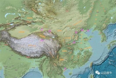 ​中国河西走廊地形地势图