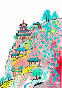 ​新中式国风山水少儿创意美术作品20张欣赏！不要错过咯