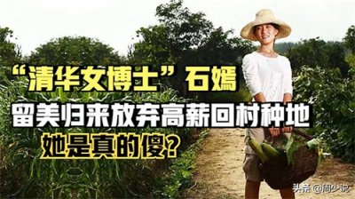 ​清华博士石嫣：留美归来放弃高薪回村种地轰动一时，她是真的傻？