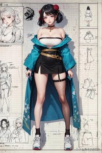 ​角色设计，运动女孩，中野二乃，【，美图，高清，壁纸，设计】