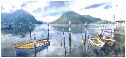 清新通透的画面，引人入深的美景，一组超好看的水彩风景绘画作品