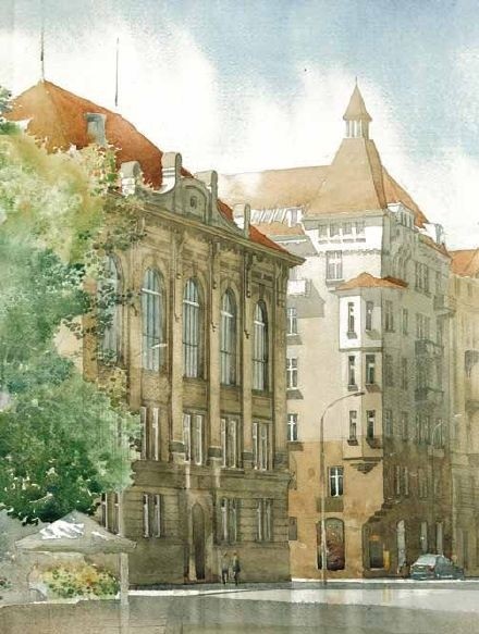 清新通透的画面，引人入深的美景，一组超好看的水彩风景绘画作品