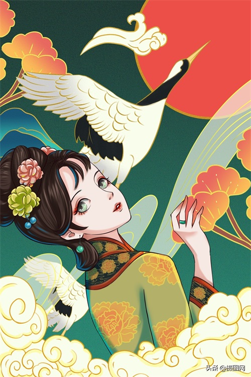 「原创插画」满满中国韵味的漫画人物，太惊艳啦