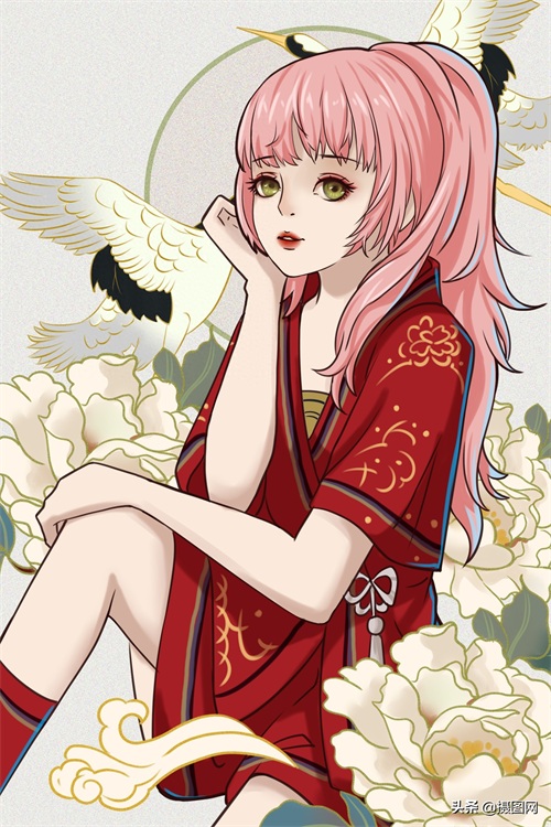 「原创插画」满满中国韵味的漫画人物，太惊艳啦