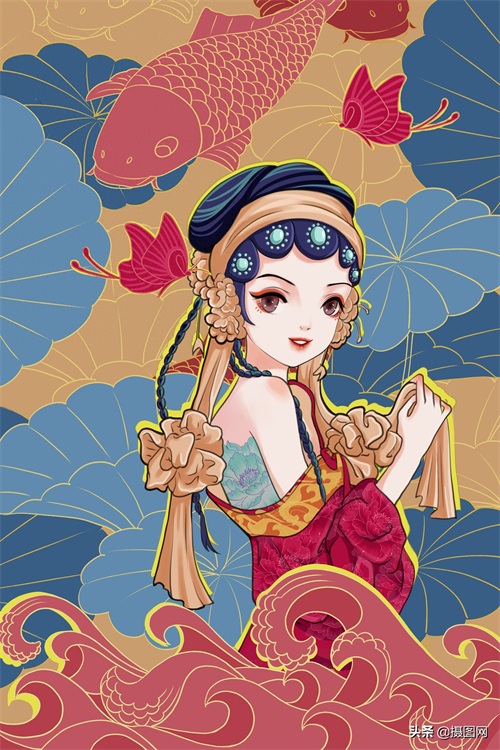 「原创插画」满满中国韵味的漫画人物，太惊艳啦