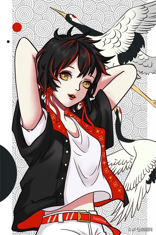 「原创插画」满满中国韵味的漫画人物，太惊艳啦