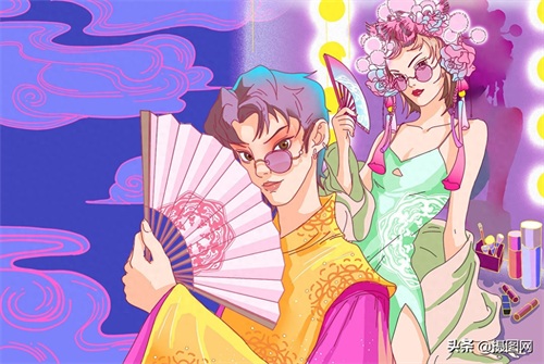 「原创插画」满满中国韵味的漫画人物，太惊艳啦