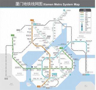 ​厦门地铁线路图超高清最新版(2025年)