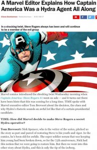 ​举世震惊：美国队长竟然是九头蛇卧底