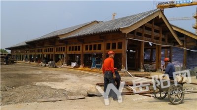 ​屈子祠文化园在建 古法建筑是亮点