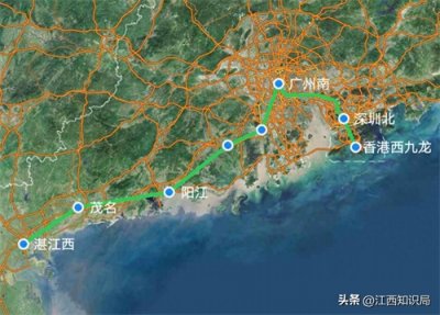 ​G6046次列车湛江西至香港西九龙，在广州南站转向